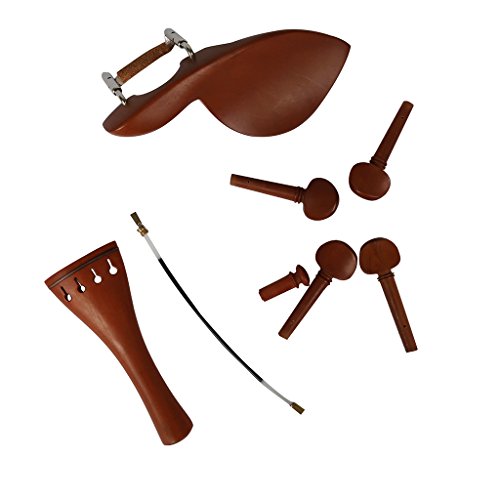 image for Blueseason Ebony/ Jujube Violin Parts Set 4/4 Size, Guarneri, French P