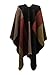 Chaos Theory Women's Checked Knitted Winter Tartan Cape Stylished Poncho One Size Multi Colour