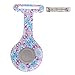 10pcs Floral Nurse Clip-on Fob Brooch Pocket Watch Lapel Watch for Women Girl #2