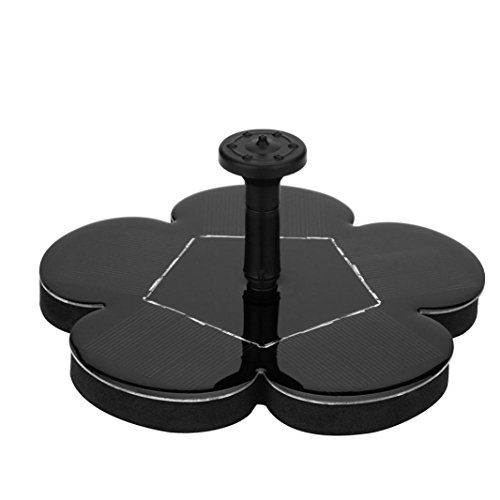 Botrong Solar Power Bird Bath Fountain Water Floating Small Pond Garden Patio Decoration