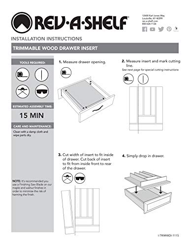 Rev A Shelf 22 In K Cup Custom Drawer Insert Natural Buy Online