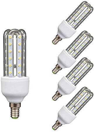 Lamp Led Bulb 3U Tube E14 3000 K Warm light 9 W 40815, Hot White