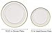Parsley Vine 60 Pieces Gold Plastic Plates, Plastic Dinnerware Set, Premium Heavy Duty Gold Disposable Plastic Plates