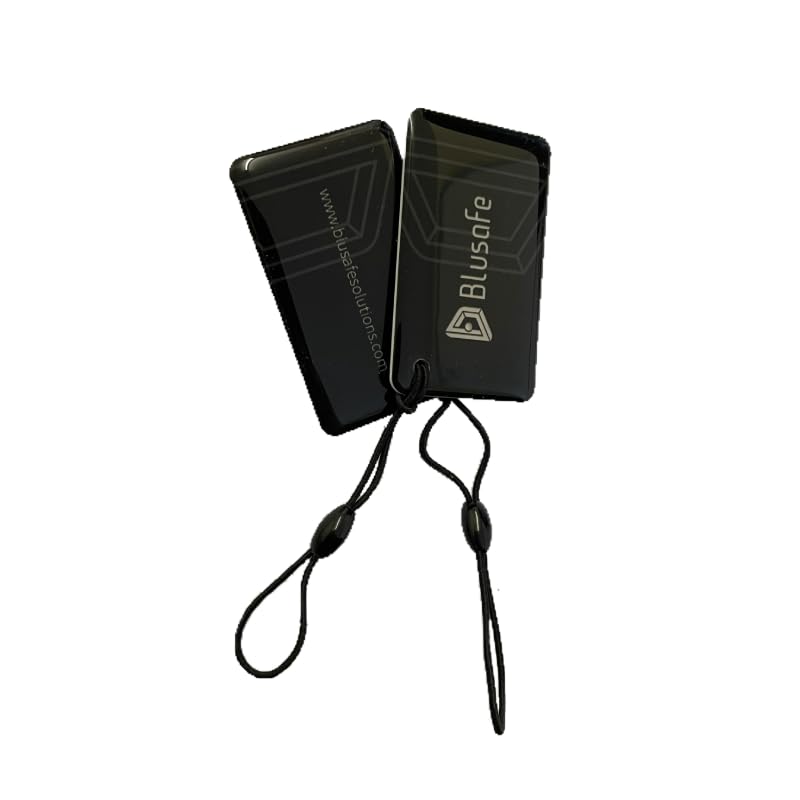 Blusafe Smart Door Lock RFID Key Card 2 Pack Key Card, Key Tag Black