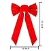 Resinta 6 Pack Red Velvet Christmas Bow for Holiday Christmas Decoration or Home Décor, 10 Inch by 16 Inch (6)