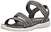 Skechers Cali Women's Microburst Pure Chill Flat Sandal,Grey,9 M US