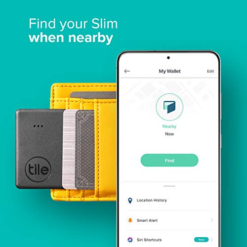 Tile Slim (2020) 1pack Slim & Sleek Bluetooth Tracker, Item Locator