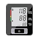 BAO-health Portable Wrist Blood Pressure Monitor FDA Approved with Large Display, Two User Modes, Adjustable Wrist Cuff,IHB Indicator and 90 Memory Recall [2017 NEW VERSION] (black)