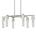 Westinghouse 6329800 Cava Six-Light LED Indoor Chandelier, Brushed Nickel Finish with Bubble Glass, 6