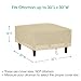 SunPatio Outdoor Ottoman Cover, Heavy Duty Waterproof Square Coffee Table Cover, Patio Furniture Side Table Cover, All Weather Protection, 32