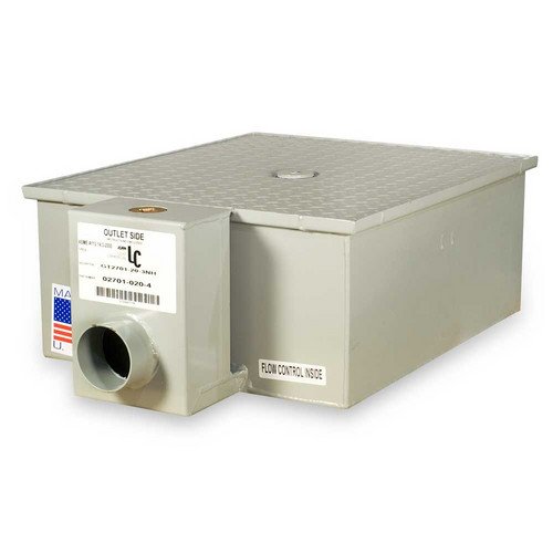 Zurn GT2701504NH 50 GPM LowProfile Grease Trap with 4