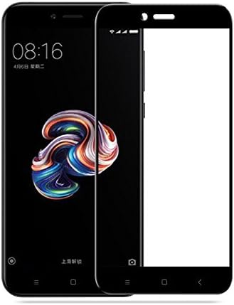 Micomy Screen Protector,Mangix Full Cover Tempered Glass Screen Protector with Anti-Fingerprint HD Screen Protector Film for Vivo V7 Plus (Black)