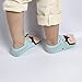 Dicry 6 Pairs Girls Anti slip Walking Socks with Grip, Thick Warm Non Skid Baby Infant Toddler Mary Jane Socks with Strap, 6-12 Months