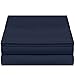 Premium Flat Sheet – “110 GSM” Double Brushed Microfiber Extra Thick and Comfortable Highest Quality Flat Sheets, Luxurious & Soft Hotel Single Top Bed Sheet Hypoallergenic, King, Navy Blue