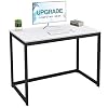 SINPAID Small White Desk 40″, Simple Computer Desk Study Writing Table for Home Office School