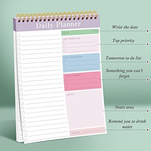 Hotop 6 Pack To Do List Notepad Daily Planner Notepad to Do Notebook