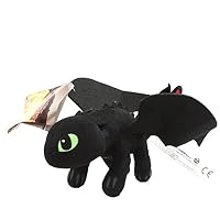 OlgaToys 9" How To Train Your Dragon Premium Plush Dragon Puppet Black Height:23cm/9.06"