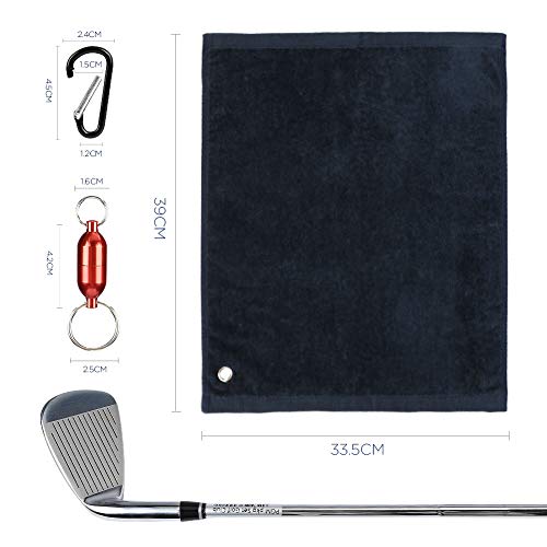 image for Merssyria Golf Towels, Microfiber Golf Towel for Bags, Golf Club Ball 