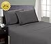 HC COLLECTION 1800 Series Microfiber Sheet & Pillow Case Set(King, Grey)