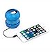 XBOOM Mini Portable Capsule Speaker with Rechargeable Battery and Enhanced Bass+ Resonator - Blue
