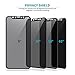 LYOU Privacy Screen Protector Compatible for iPhone X 4D Curved Full Coverage Anti-Spy Tempered Glass Film Compatible for iPhone X