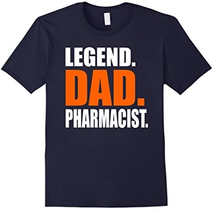 Mens Storecastle: Legend Dad Pharmacist Father's Gift T-Shirt XL Navy