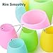 Silicone Wine Glasses Set of 4 - Unbreakable Outdoor Rubber Wine Glass,100% Silicone Dishwasher Safety - Camping Wine Glasses for Travel Party Poo Cups for Travel Camping Pool Picnic/ 12 oz by Kindga