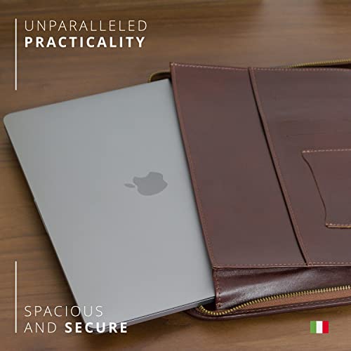 Maruse Personalized Italian Leather Executive Padfolio, Leather