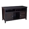 Amazon Brand – Ravenna Home Classic Solid Wood Media Center, 47.87″W, Black