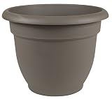 Bloem Ariana Self Watering Planter, 6", Peppercorn (AP0660), 6-Inch