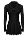 Meaneor Women's Soft Cowl Neck Long Sleeve A-Line Causal Tunic Top