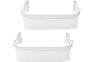 AMI PARTS 240351601 Refrigerator Freezer Door Bin Side Frame Fit for Ken-more Frigi-daire freezer door shelf replacement Replaces 240351607 891154 AP2115974 PS430027 AH430027 EAP430027 (2 Pack)