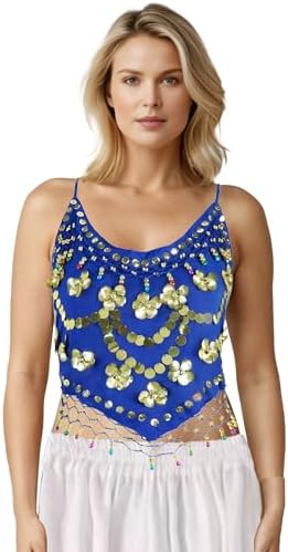 Amazon.com: Dance Top Genie Top Belly Dance Top Long Sleeves Strap