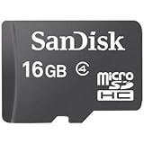 SanDisk 16GB MicroSDHC Memory Card Bundle with microSD/microSDHC/microSDXC Adapter and Card reader