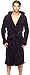 Wanted Mens Bathrobe Hooded Robe Plush Micro Fleece with Front Pockets