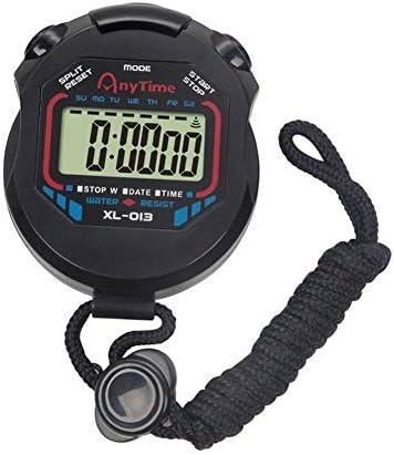 Zconmotarich Digital Stopwatch Handheld LCD Chronograph Sports Timer Stop Watch with String