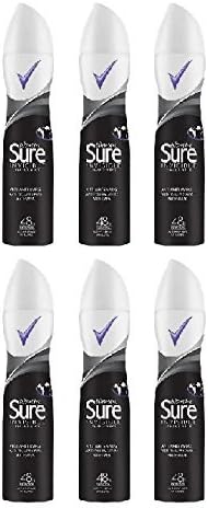 (6 PACK) Sure Women Invisible Black &amp; White 48h Anti-Perspirant Deodorant 6 x 250ml by Sure Women