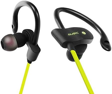 Wireless Bluetooth Headphones – Noise Cancelling Headset w/ Built-In Microphone – Hands-Free, Lightweight, Sweatproof, Secure Fit Sport Headphones – Great Sound by Motic53 Black Friday (Yellow)