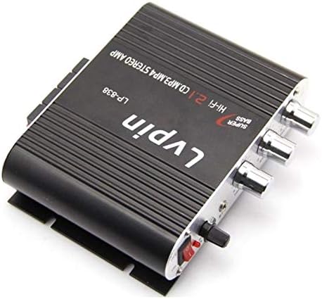 Lp-838 Car Amplifier 2.1 Channel Computer Home Small Amplifier Car Amplifier Machine Subwoofer Amplifier - Black