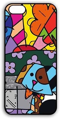 Designed Lived Protective Black Case With Romero Britto For iPhone 7 (4.7 Inch Screen)