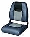 Wise 8WD1461-860 Blast-Off Tour Series Folding High Back Boat Seat (Charcoal/Grey/Black)