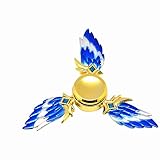 Newest Alloy Tri-Spinner Hand Spinner Spinner Fidget Toy New Style Gfits Toys , EDC ADHD Focus Stress Reducer Relieve Anxiety Autism (blue)