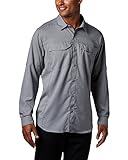Columbia Men's Silver Ridge Lite Long Sleeve Shirt, Medium, Grey Ash
