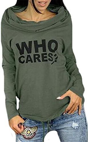 Tirahse Fashionable Women Vogue Letter Pattern Pile Collar Bandage Hoodies 5Small