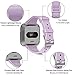 Coperr 4 Packs Bands Compatible with Fitbit Versa/Fitbit Versa 2/Fitbit Versa Lite for Women Men, Narrow Slim Soft Silicone Replacement Wristband for Fitbit Versa Smart Watch with Buckle Design