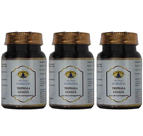 Triphala Guggulu (120 Tablets) Ayurvedic Supplement (Pack of 3, 360 Count)
