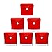 AMFOCUS Christmas Dining Chair Slipcovers Chair Back Covers Xmas Decoration, Santa Claus Hat Design, Set of 6