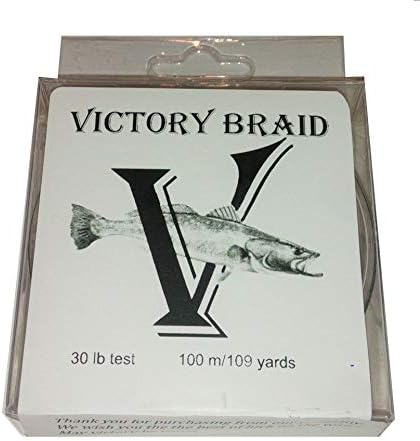 Victory Braid, 30 lb Test, 8 Strand Braid, Tough Abrasion Resistant Braided line, Narrow Diameter line for Cutting The Water, Super Sensitive