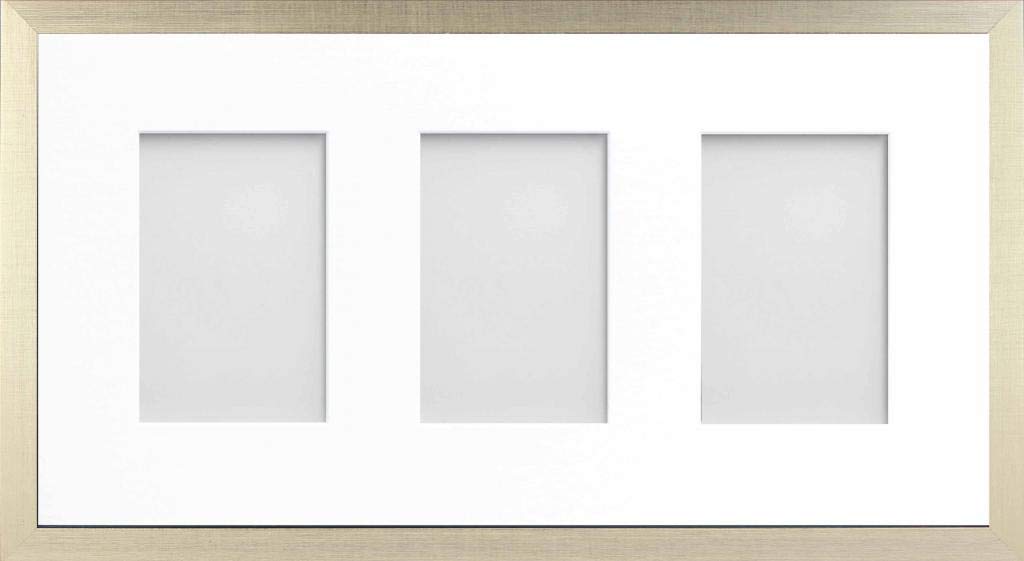 Frame Company Simpson Gold Multi Aperture Photo Frame, 20x10 for 6x4 inch (x3 PPP)