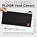Floor Vent Cover | White | Magnetic Vent Covers – Air, AC, RV, Dryer, Air Duct Vent Deflector